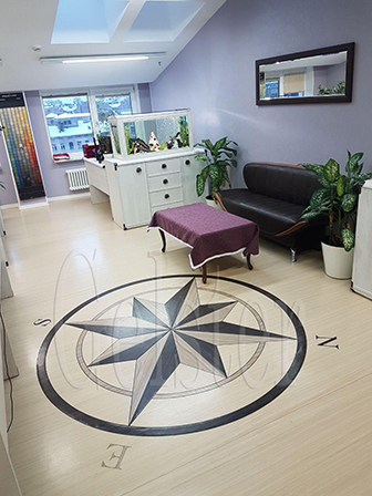 Фото Marmoleum Striato в дизайне